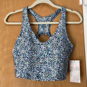 SAGE Collective floral racerback sports bra